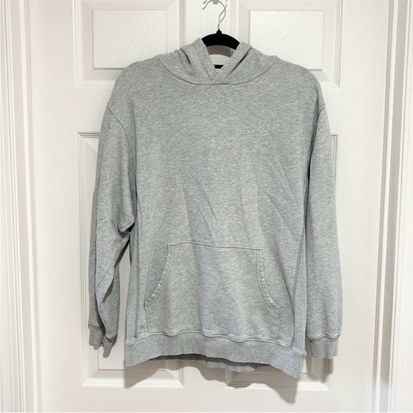 (2) Aerie Oversized Gray & Olive Green Pullover Hoodies Size Small - Picture 5 of 7